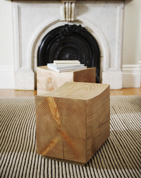 Cedar - Timber Stools - Detail